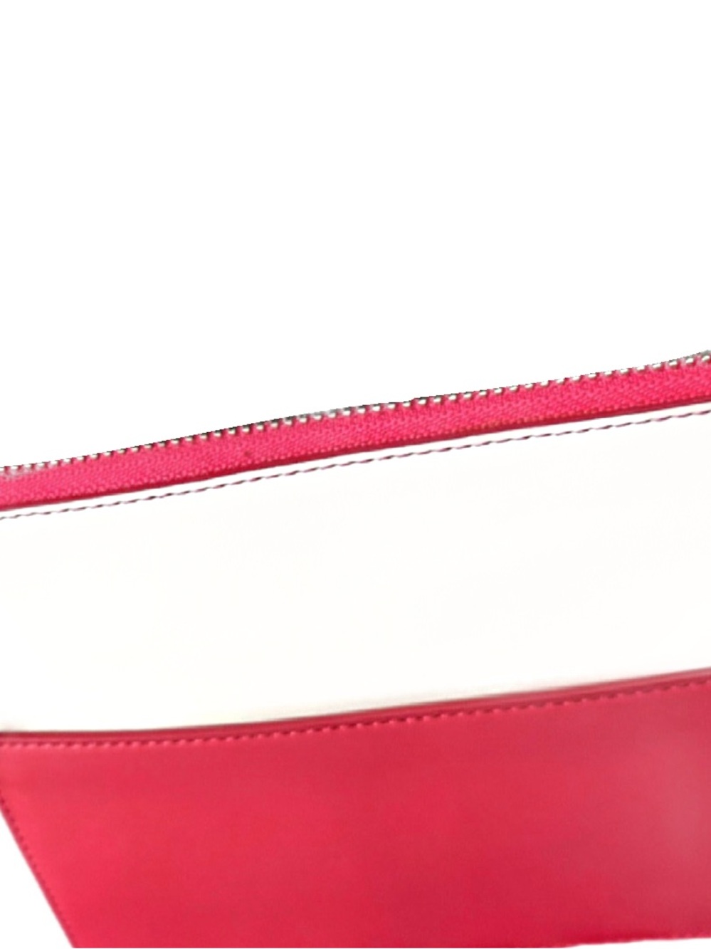 Vera Bradley Vibrant Pink , White and Red Leather Wristlet NWOT - Picture 5 of 9
